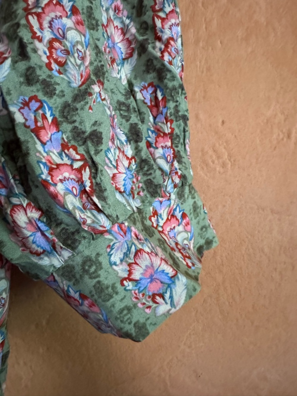 Natural Life Floral Boho Midi Dress Button Front Cottagecore Prairie - Picture 5 of 11